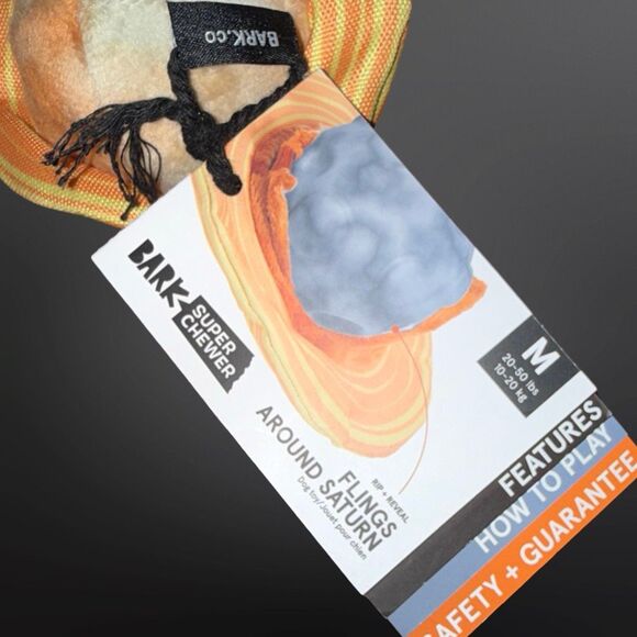 New Bark Box Around Saturn Flings Super Chewer Dog Toy - Picture 5 of 5